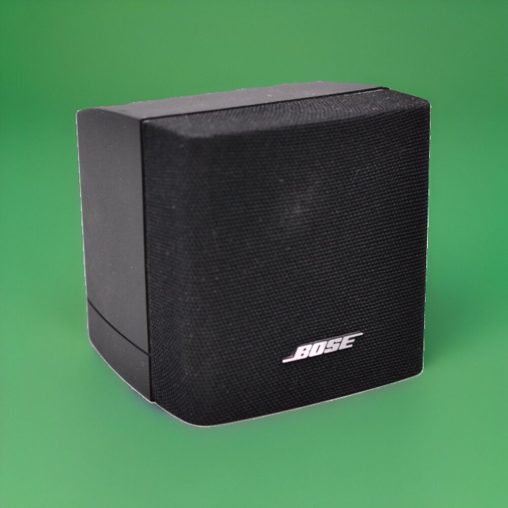 Single Bose Cube Speaker Lifestyle Acoustimass Surround Sound Black